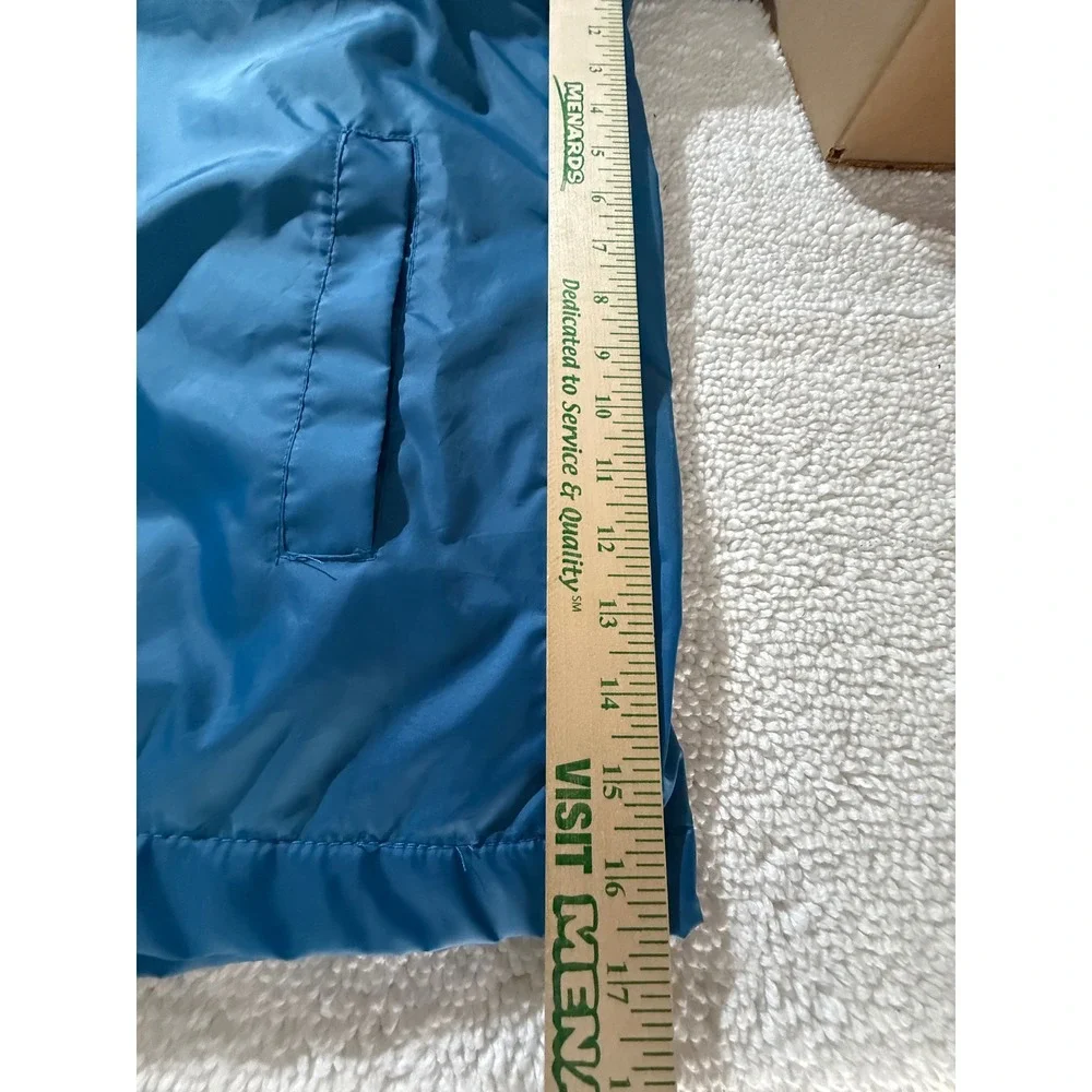 Totes Mens XL Blue Hooded Windbreaker‎ Fleece Lined Jacket Full Zip BLB09004-636